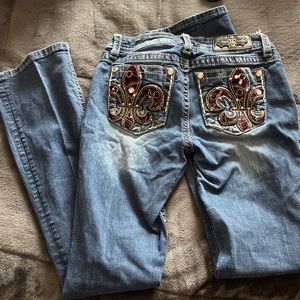 Miss me jeans bootcut size 27, inseam 34